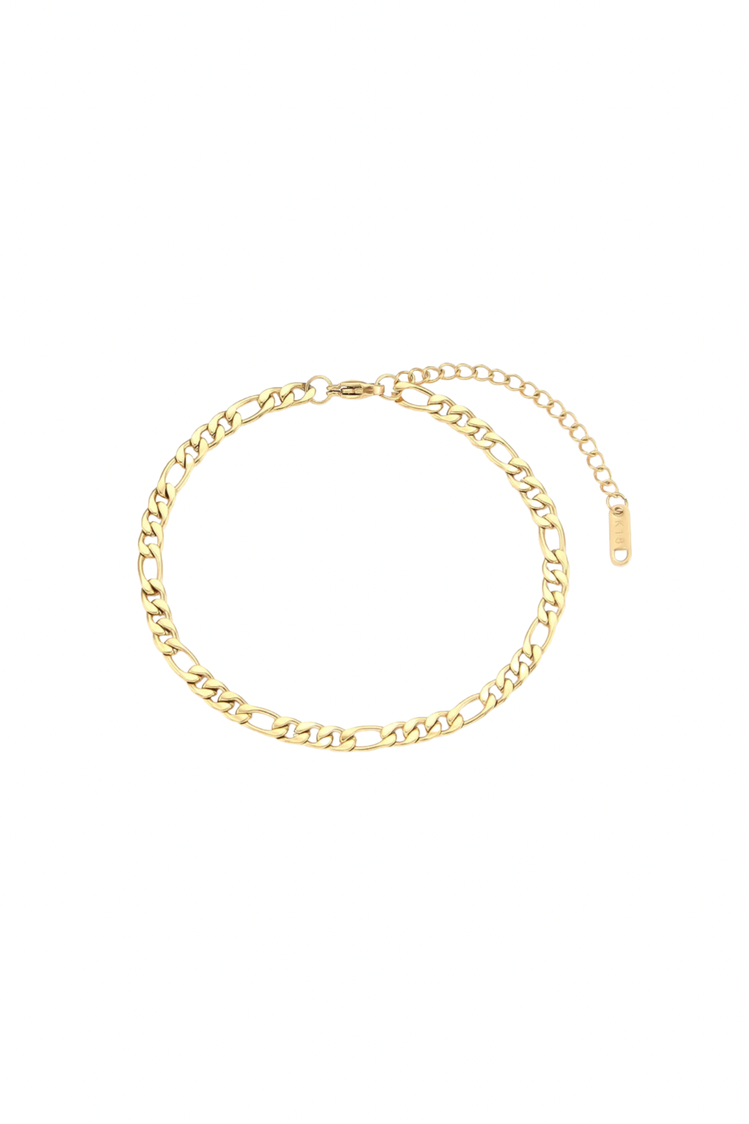 Thalia - Gold Figaro Chain Bracelet