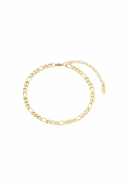 Thalia - Gold Figaro Chain Bracelet